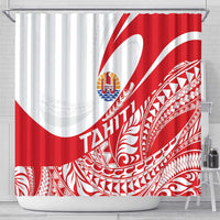 Tahiti Va'a Race Shower Curtain Polynesian Tattoos Sporty Style LT03 - Polynesian Pride