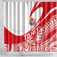 Tahiti Va'a Race Shower Curtain Polynesian Tattoos Sporty Style LT03 - Polynesian Pride