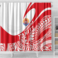 Tahiti Va'a Race Shower Curtain Polynesian Tattoos Sporty Style LT03 - Polynesian Pride