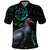 Custom Pukeko New Zealand Polo Shirt Koru Papua Shell with Silver Fern Pattern LT03 Black - Polynesian Pride