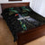 Custom Pukeko New Zealand Quilt Bed Set Koru Papua Shell with Silver Fern Pattern LT03 - Polynesian Pride