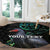 Custom Pukeko New Zealand Round Carpet Koru Papua Shell with Silver Fern Pattern LT03 - Polynesian Pride