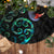 Custom Pukeko New Zealand Tree Skirt Koru Papua Shell with Silver Fern Pattern LT03 - Polynesian Pride