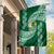 Tonga Lahaina High School Garden Flag Traditional Ngatu and Polynesian Pattern LT03 House Flag Green - Polynesian Pride