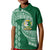 Tonga Lahaina High School Kid Polo Shirt Traditional Ngatu and Polynesian Pattern LT03 Kid Green - Polynesian Pride