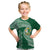 Tonga Lahaina High School Kid T Shirt Traditional Ngatu and Polynesian Pattern LT03 Green - Polynesian Pride