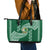 Tonga Lahaina High School Leather Tote Bag Traditional Ngatu and Polynesian Pattern LT03 - Polynesian Pride