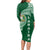 Tonga Lahaina High School Long Sleeve Bodycon Dress Traditional Ngatu and Polynesian Pattern LT03 - Polynesian Pride