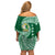 Tonga Lahaina High School Off Shoulder Short Dress Traditional Ngatu and Polynesian Pattern LT03 - Polynesian Pride