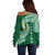 Tonga Lahaina High School Off Shoulder Sweater Traditional Ngatu and Polynesian Pattern LT03 - Polynesian Pride