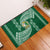 Tonga Lahaina High School Rubber Doormat Traditional Ngatu and Polynesian Pattern LT03 Green - Polynesian Pride