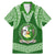 Tonga Liahona High School Family Matching Mermaid Dress and Hawaiian Shirt Traditional Ngatu and Polynesian Pattern LT03 Dad's Shirt - Short Sleeve Green - Polynesian Pride