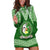 Tonga Liahona High School Hoodie Dress Traditional Ngatu and Polynesian Pattern LT03 Green - Polynesian Pride