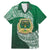 Tonga Saineha High School Family Matching Mermaid Dress and Hawaiian Shirt Traditional Ngatu and Polynesian Pattern LT03 Dad's Shirt - Short Sleeve Green - Polynesian Pride