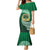 Tonga Saineha High School Family Matching Mermaid Dress and Hawaiian Shirt Traditional Ngatu and Polynesian Pattern LT03 Mom's Dress Green - Polynesian Pride