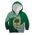 Tonga Saineha High School Kid Hoodie Traditional Ngatu and Polynesian Pattern LT03 Zip Hoodie Green - Polynesian Pride