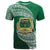 Tonga Saineha High School T Shirt Traditional Ngatu and Polynesian Pattern LT03 Green - Polynesian Pride