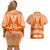 Tonga Tailulu College Couples Matching Off Shoulder Short Dress and Hawaiian Shirt Traditional Ngatu and Polynesian Pattern LT03 - Polynesian Pride