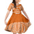 Tonga Tailulu College Family Matching Mermaid Dress and Hawaiian Shirt Traditional Ngatu and Polynesian Pattern LT03 Daughter's Dress Orange - Polynesian Pride