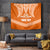 Tonga Tailulu College Tapestry Traditional Ngatu and Polynesian Pattern LT03 Orange - Polynesian Pride