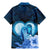 Dolphin Couple Love Story Valentine Day Family Matching Mermaid Dress and Hawaiian Shirt With Polynesian Tribal Tattoo Blue Style LT03 - Polynesian Pride