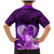 Dolphin Couple Love Story Valentine Day Family Matching Mermaid Dress and Hawaiian Shirt With Polynesian Tribal Tattoo Purple Style LT03 - Polynesian Pride