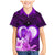 Dolphin Couple Love Story Valentine Day Family Matching Mermaid Dress and Hawaiian Shirt With Polynesian Tribal Tattoo Purple Style LT03 Son's Shirt Purple - Polynesian Pride