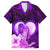 Dolphin Couple Love Story Valentine Day Hawaiian Shirt With Polynesian Tribal Tattoo Purple Style LT03 Purple - Polynesian Pride