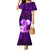 Dolphin Couple Love Story Valentine Day Mermaid Dress With Polynesian Tribal Tattoo Purple Style LT03 Women Purple - Polynesian Pride