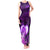 Dolphin Couple Love Story Valentine Day Tank Maxi Dress With Polynesian Tribal Tattoo Purple Style LT03 Women Purple - Polynesian Pride