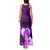 Dolphin Couple Love Story Valentine Day Tank Maxi Dress With Polynesian Tribal Tattoo Purple Style LT03 - Polynesian Pride