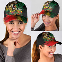 Aotearoa One Love Classic Cap Reggae Lion with Kakahu Huruhuru LT03 - Polynesian Pride