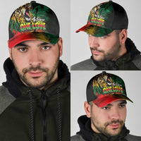 Aotearoa One Love Classic Cap Reggae Lion with Kakahu Huruhuru LT03 - Polynesian Pride