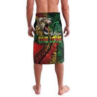 Aotearoa One Love Lavalava Reggae Lion with Kakahu Huruhuru LT03 - Polynesian Pride