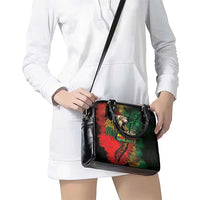 Aotearoa One Love Shoulder Handbag Reggae Lion with Kakahu Huruhuru LT03 - Polynesian Pride