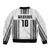 Fiji Rugby Warriors Bomber Jacket Masi Tribal Pattern Go Champion 2024 LT03 - Polynesian Pride