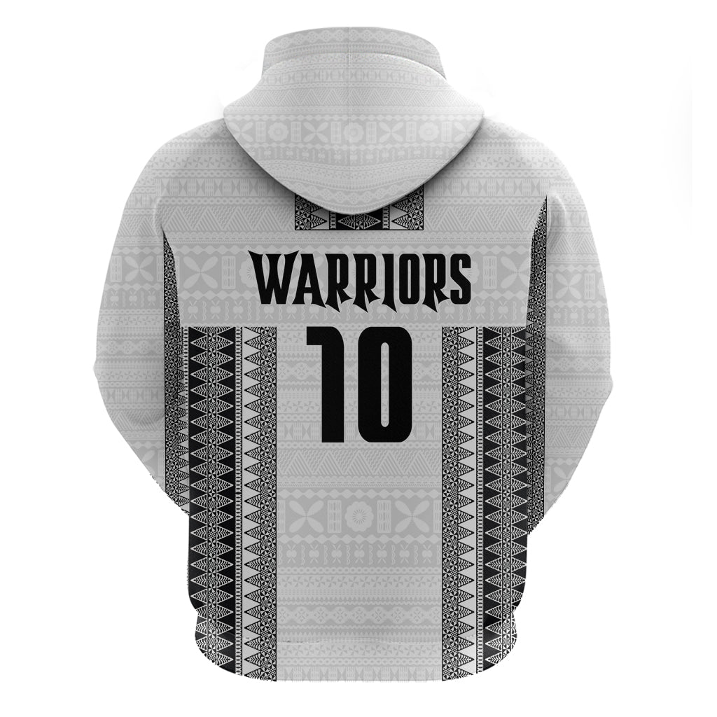 Fiji Rugby Warriors Zip Hoodie Masi Tribal Pattern Go Champion 2024 LT03 - Polynesian Pride