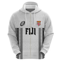 Fiji Rugby Warriors Zip Hoodie Masi Tribal Pattern Go Champion 2024 LT03 - Polynesian Pride