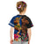 Hawaii and Samoa Together Kid T Shirt Samoan Warrior and Beauty Hula Girl