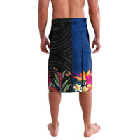 Hawaii and Samoa Together Lavalava Samoan Warrior and Beauty Hula Girl LT03 - Polynesian Pride