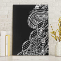 Samoan DNA Art Tattoo Canvas Wall Art Polynesian Pattern Black Color LT03 Without Frame Black - Polynesian Pride
