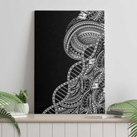 Samoan DNA Art Tattoo Canvas Wall Art Polynesian Pattern Black Color LT03 - Polynesian Pride