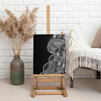 Samoan DNA Art Tattoo Canvas Wall Art Polynesian Pattern Black Color LT03 - Polynesian Pride