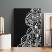 Samoan DNA Art Tattoo Canvas Wall Art Polynesian Pattern Black Color LT03 - Polynesian Pride