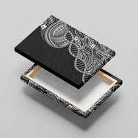Samoan DNA Art Tattoo Canvas Wall Art Polynesian Pattern Black Color LT03 - Polynesian Pride