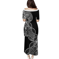 Samoan DNA Art Tattoo Puletasi Polynesian Pattern Black Color LT03 - Polynesian Pride