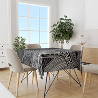 Samoan DNA Art Tattoo Tablecloth Polynesian Pattern Black Color LT03 - Polynesian Pride