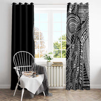 Samoan DNA Art Tattoo Window Curtain Polynesian Pattern Black Color LT03 - Polynesian Pride
