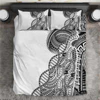 Samoan DNA Art Tattoo Bedding Set Polynesian Pattern White Color LT03 White - Polynesian Pride