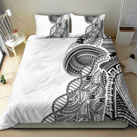 Samoan DNA Art Tattoo Bedding Set Polynesian Pattern White Color LT03 - Polynesian Pride